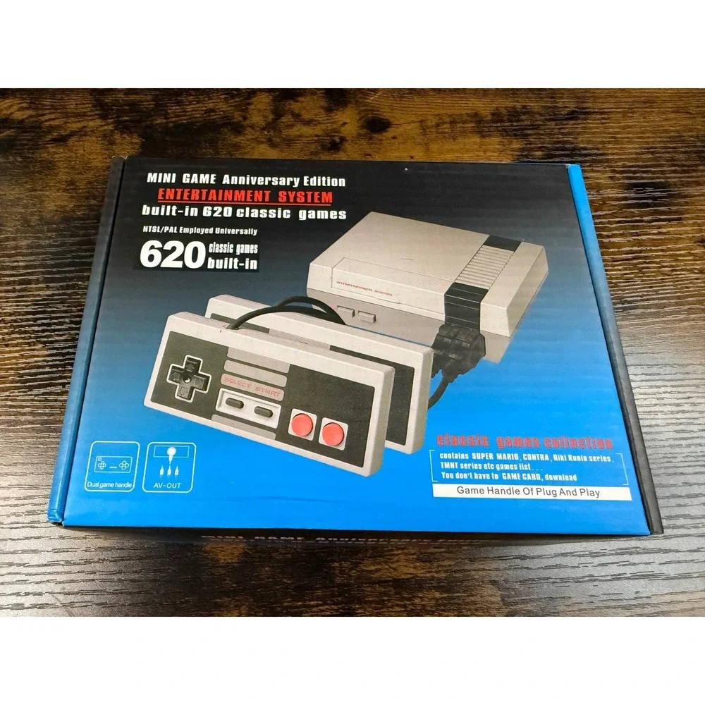 Mini Game Anniversary Ed. Entertainment System 620 Built-in Games Retro Console.